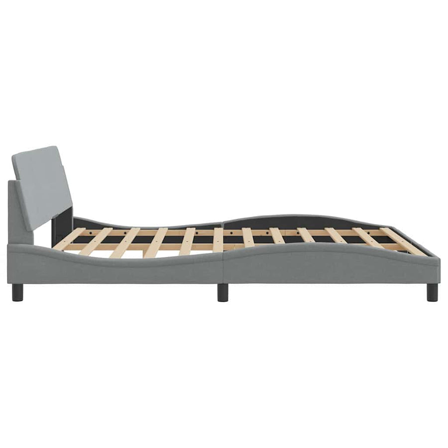 Bedframe Dover lichtgrijs 180x200 cm stof