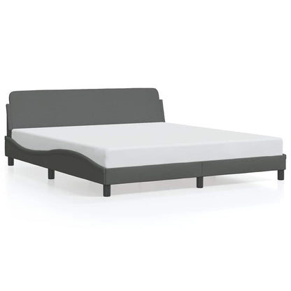 Bedframe Dover donkergrijs 180x200 cm stof