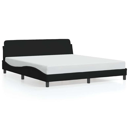 Bedframe Dover zwart 180x200 cm stof