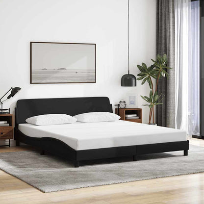 Bedframe Dover zwart 180x200 cm stof