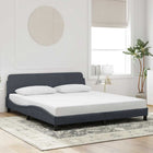 Bedframe Dover donkergrijs 180x200 cm fluweel