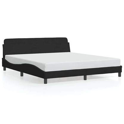 Bedframe Dover zwart 180x200 cm fluweel