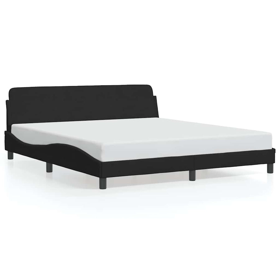Bedframe Dover zwart 180x200 cm fluweel