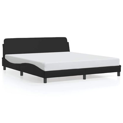 Bedframe Dover zwart 180x200 cm kunstleer