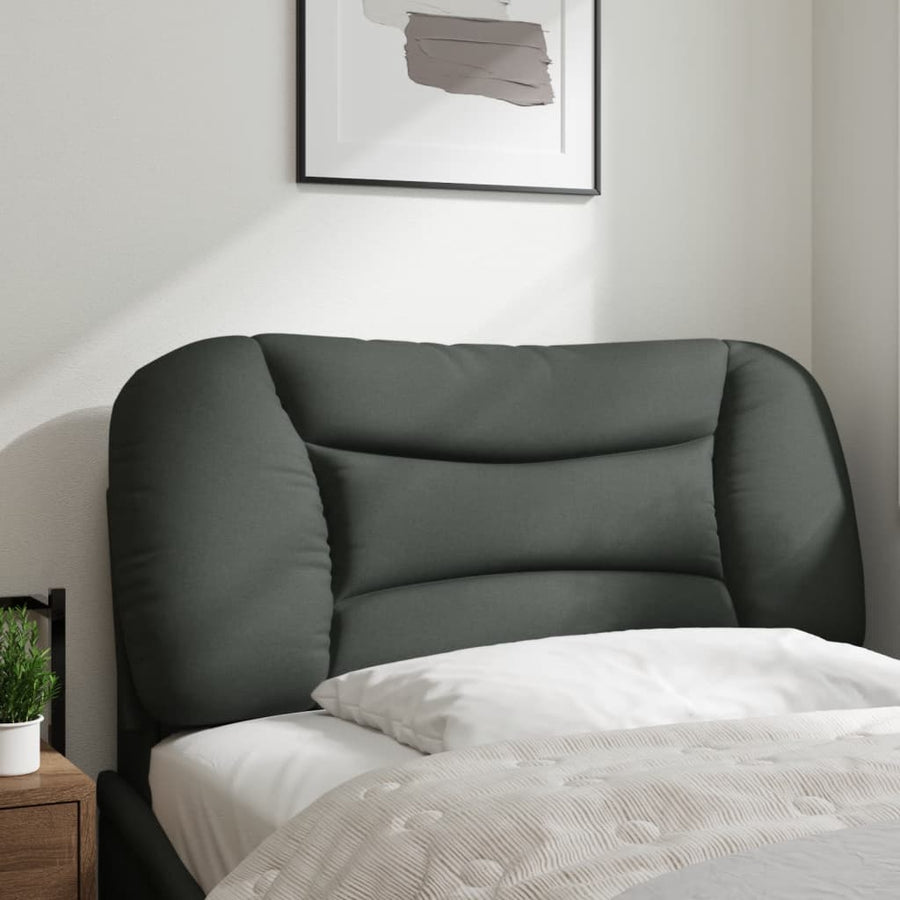 Hoofdbordkussen Stof Donkergrijs 80 cm