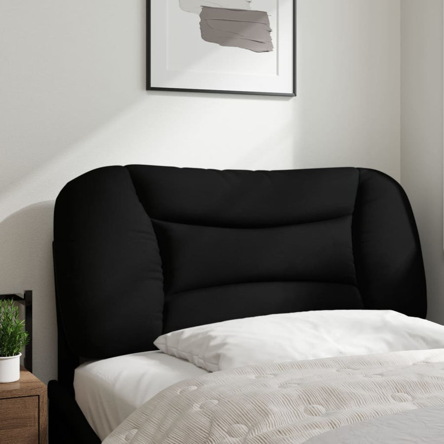 Hoofdbordkussen Stof Zwart 80 cm