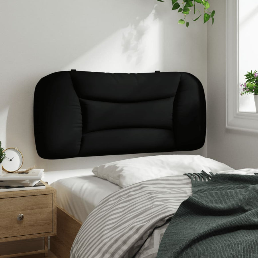 Hoofdbordkussen Stof Zwart 80 cm