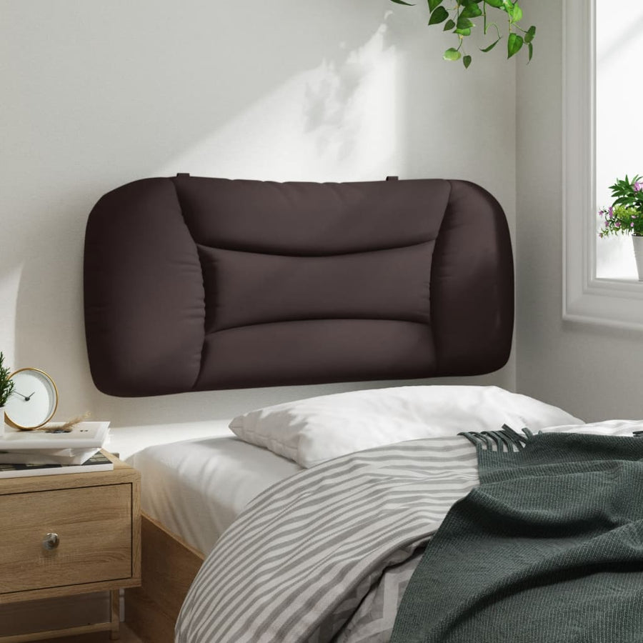 Hoofdbordkussen Stof Donkerbruin 80 cm