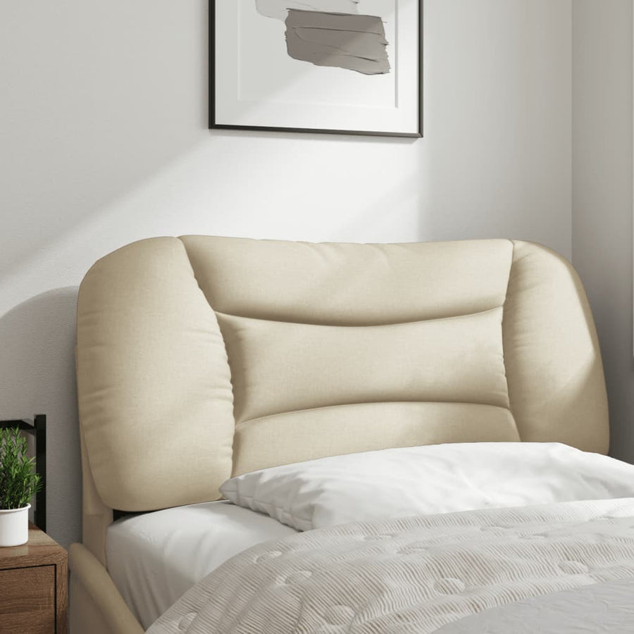 Hoofdbordkussen Stof Kleurig Crème 80 cm