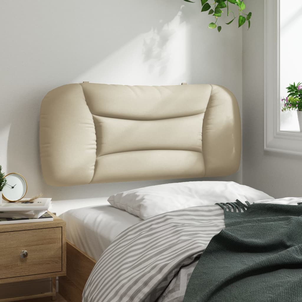Hoofdbordkussen Stof Kleurig Crème 80 cm