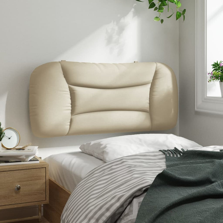 Hoofdbordkussen Stof Kleurig Crème 80 cm