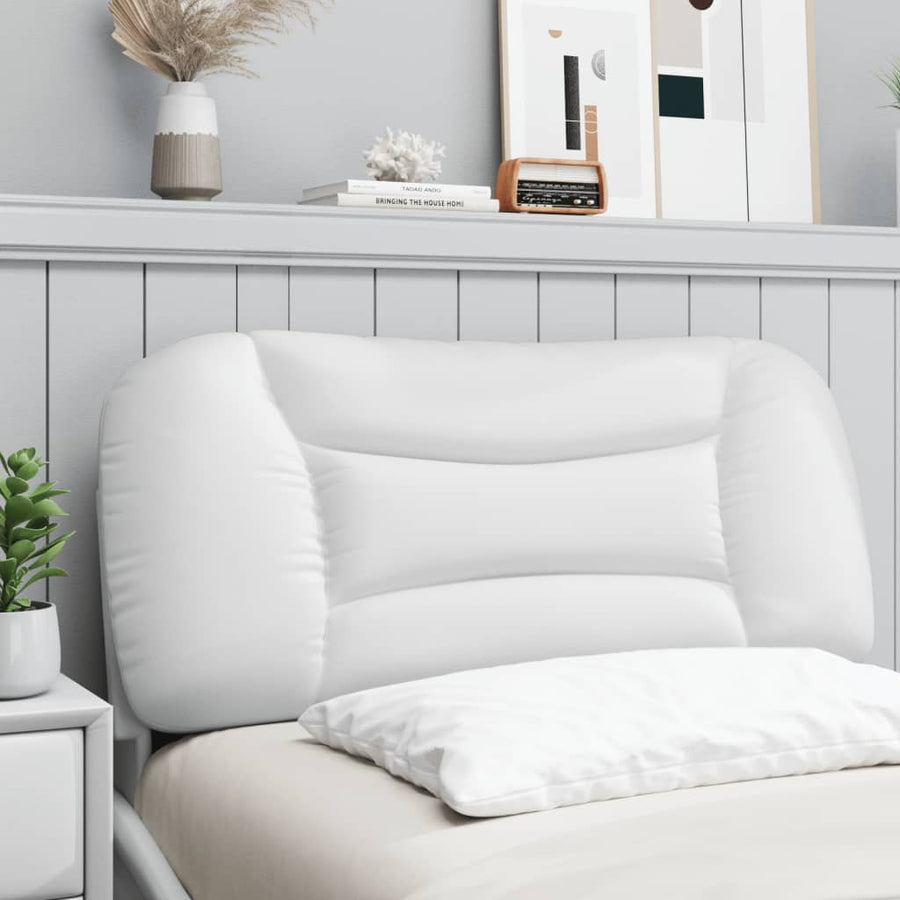 Hoofdbordkussen Kunstleer Wit 80 cm