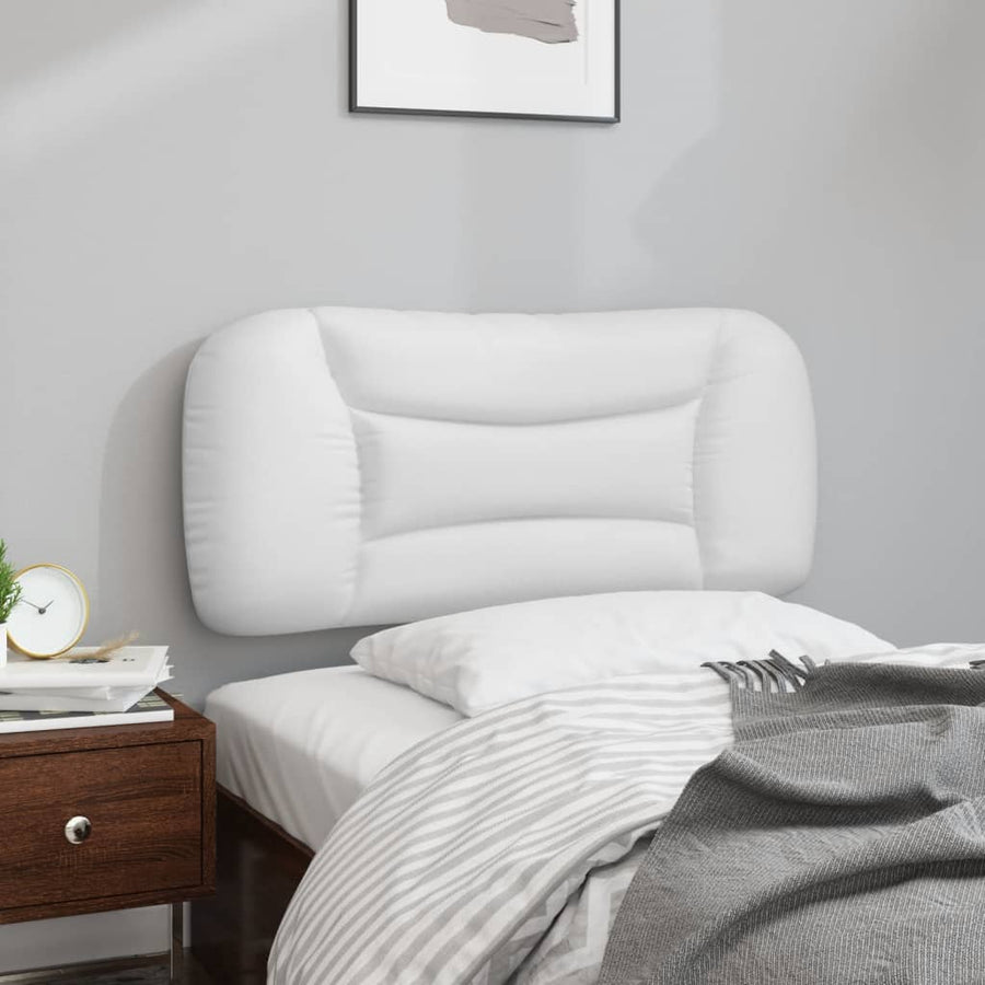 Hoofdbordkussen Kunstleer Wit 80 cm