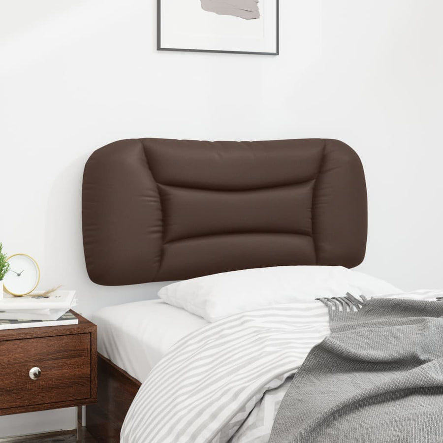 Hoofdbordkussen Kunstleer Bruin 80 cm