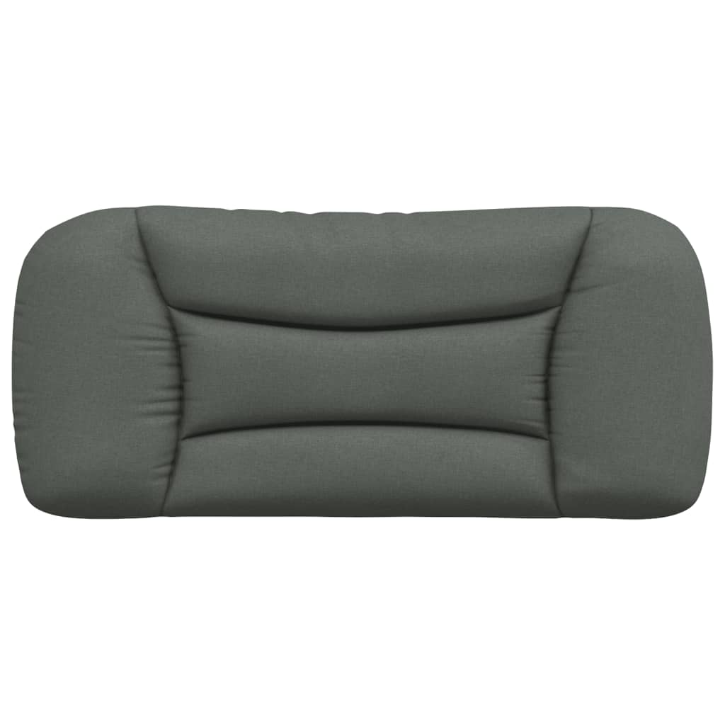 Hoofdbordkussen Stof Donkergrijs 90 cm