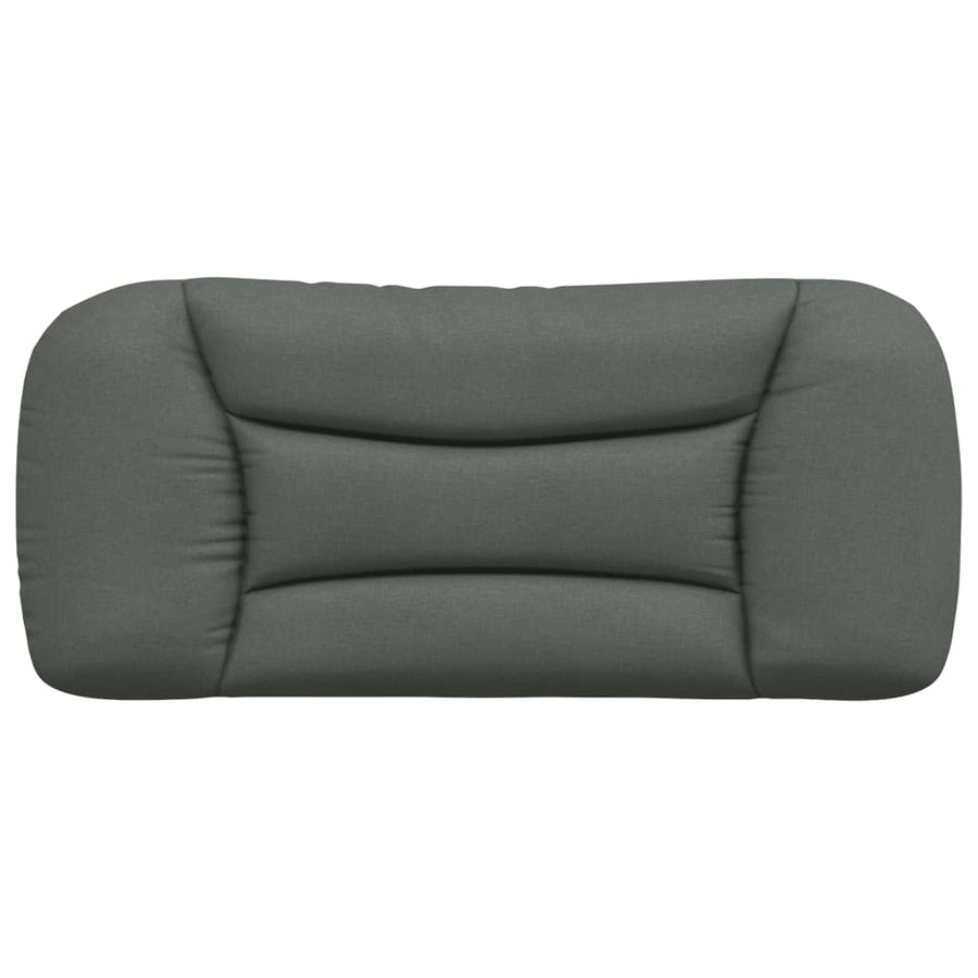 Hoofdbordkussen Stof Donkergrijs 90 cm