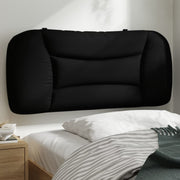 Hoofdbordkussen 90 cm stof zwart