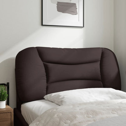 Hoofdbordkussen Stof Donkerbruin 90 cm