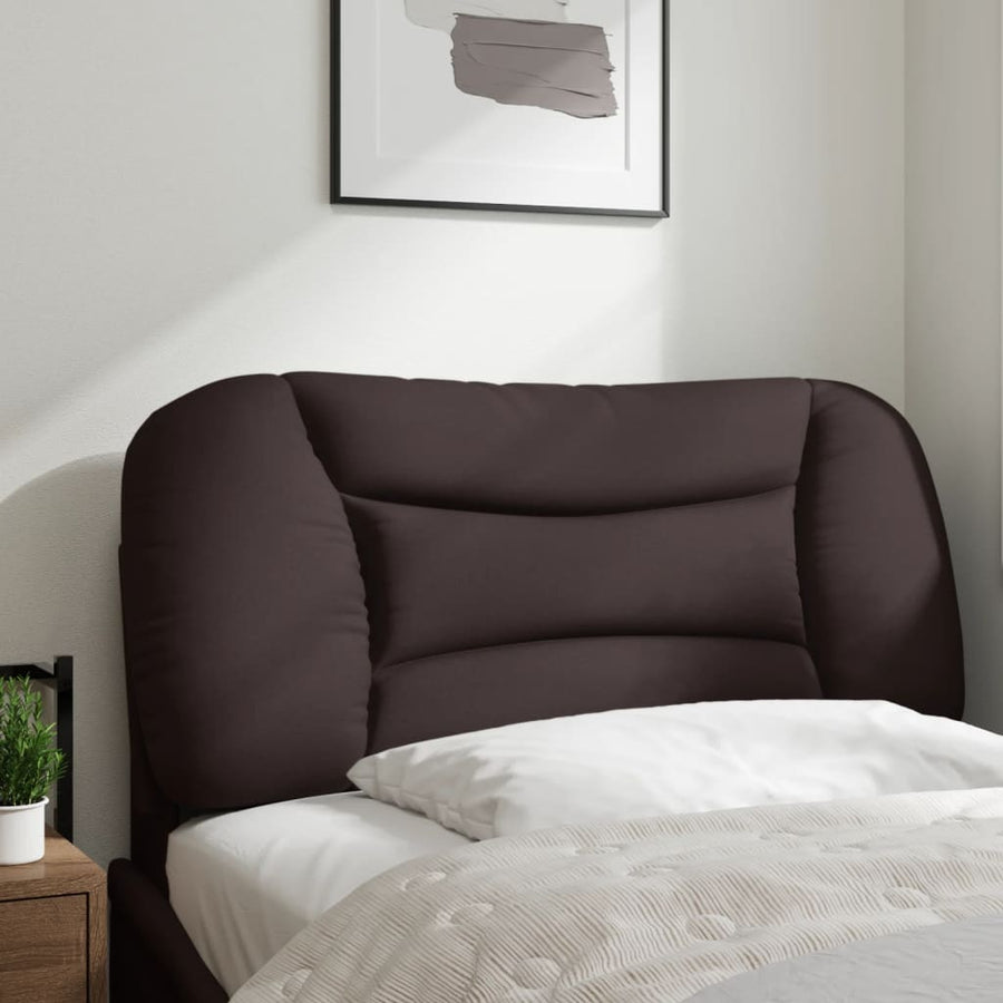 Hoofdbordkussen Stof Donkerbruin 90 cm