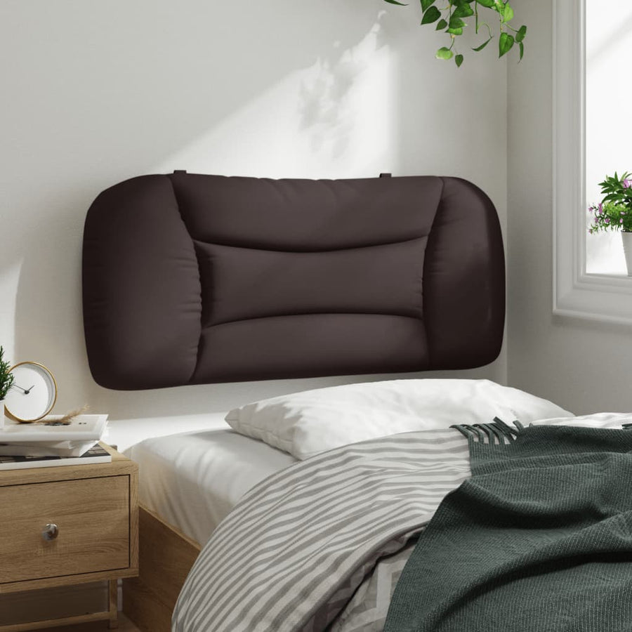 Hoofdbordkussen Stof Donkerbruin 90 cm