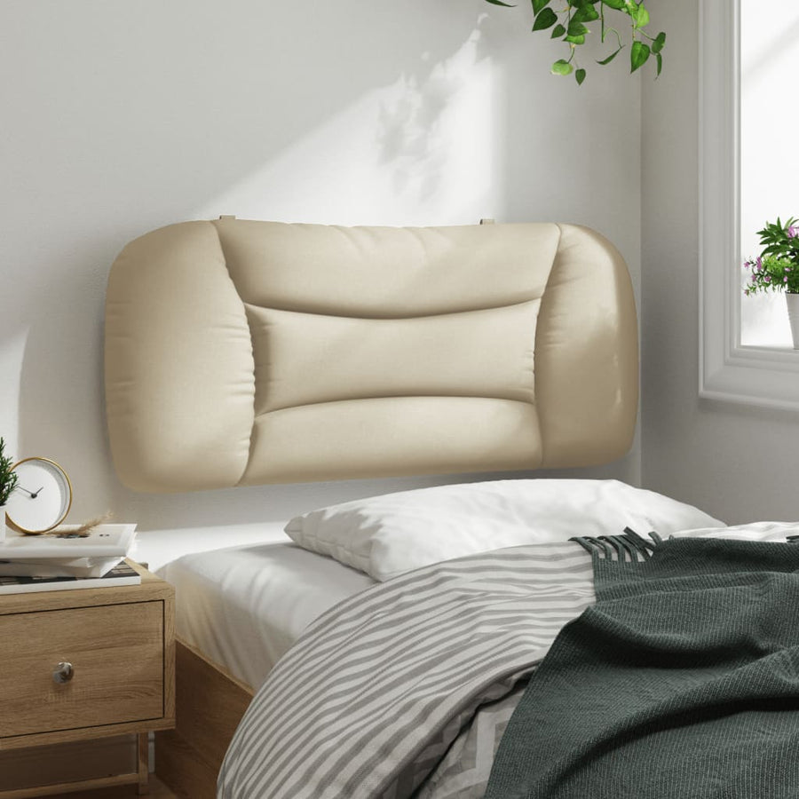 Hoofdbordkussen Stof Kleurig Crème 90 cm