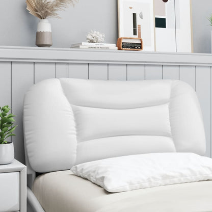 Hoofdbordkussen Kunstleer Wit 90 cm