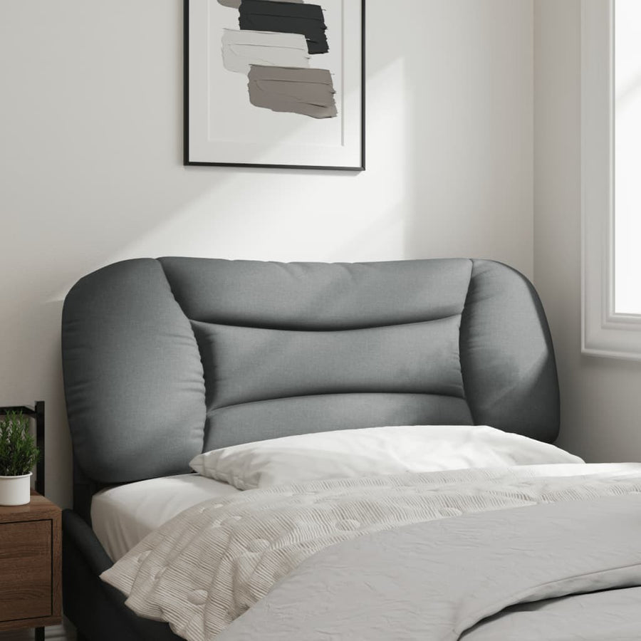 Hoofdbordkussen Stof Lichtgrijs 100 cm