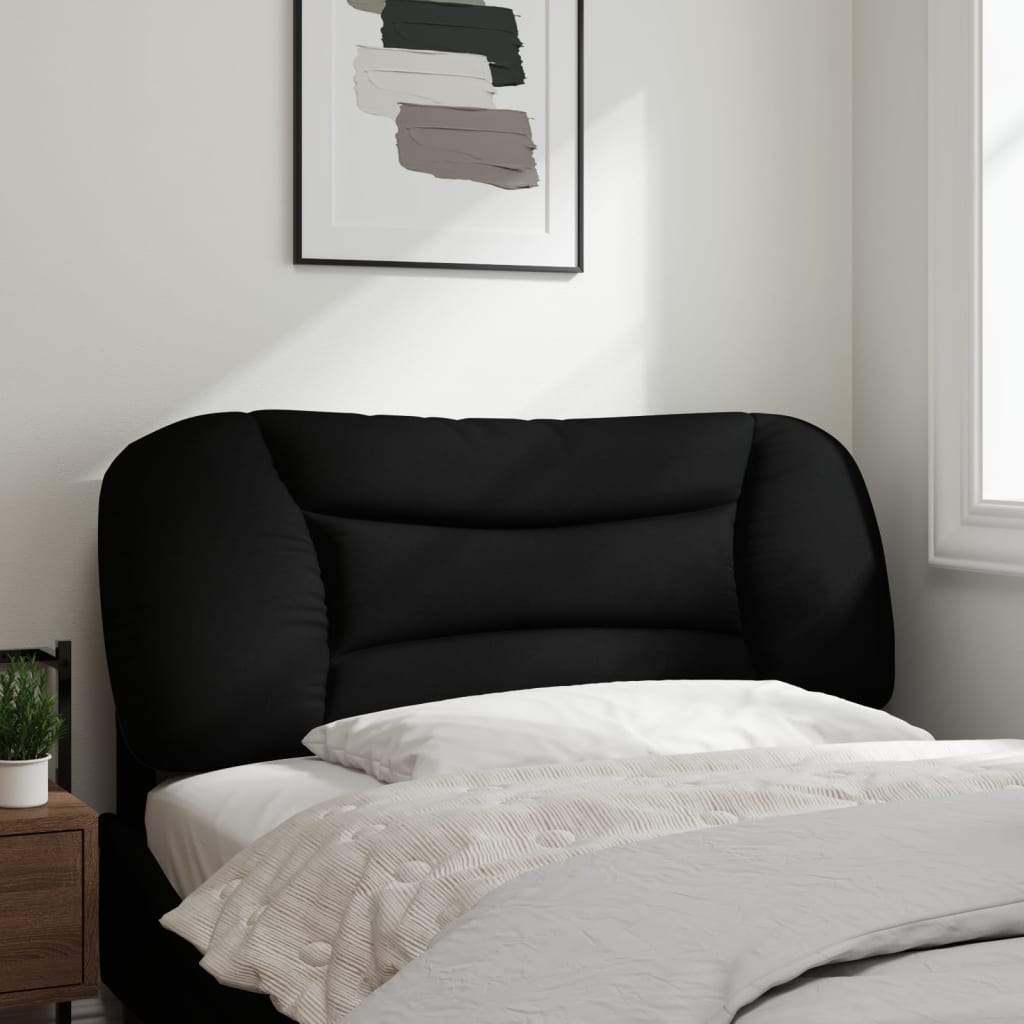 Hoofdbordkussen Stof Zwart 100 cm