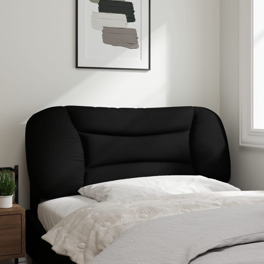 Hoofdbordkussen Stof Zwart 100 cm