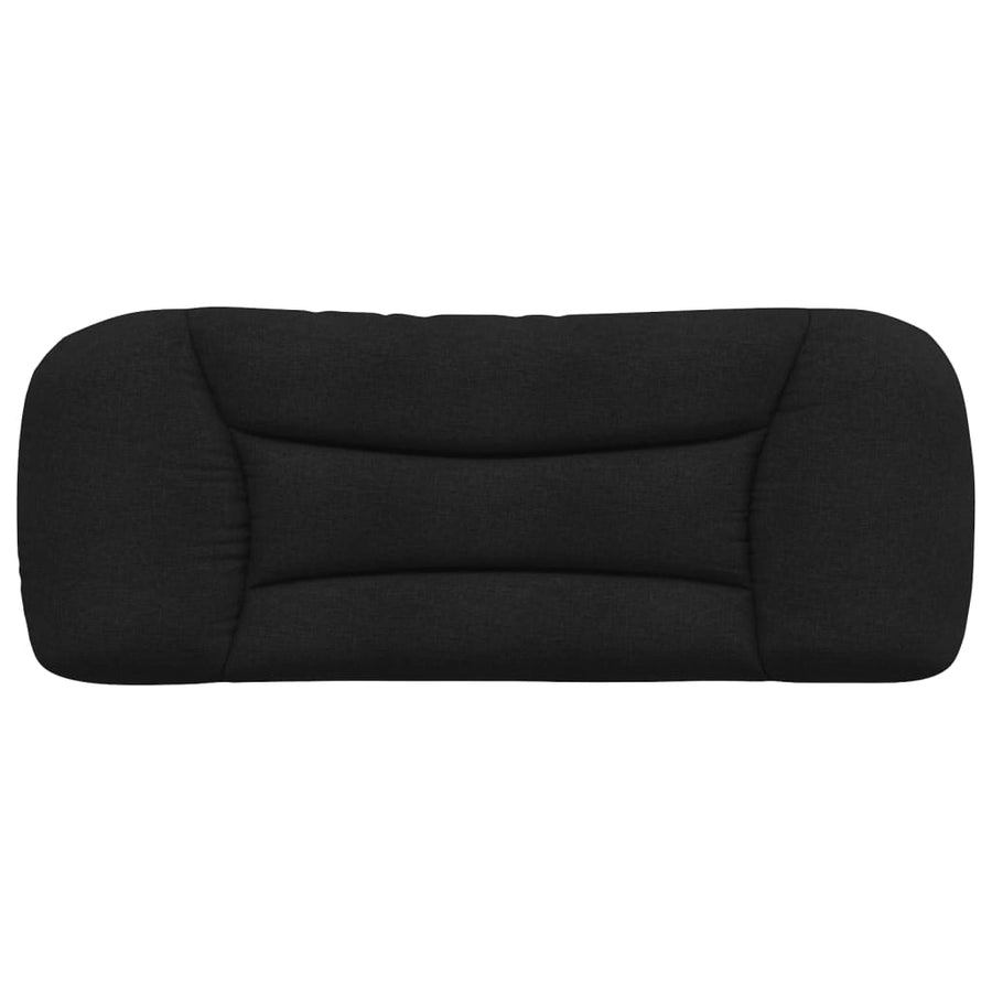 Hoofdbordkussen Stof Zwart 100 cm