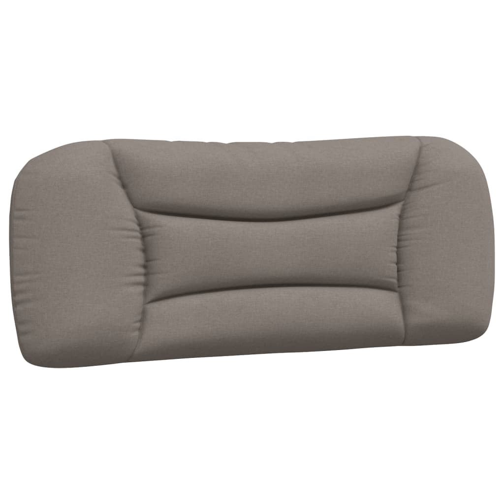 Hoofdbordkussen 100 cm stof taupe 100 cm Taupe