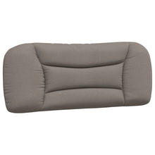 Hoofdbordkussen 100 cm stof taupe 100 cm Taupe