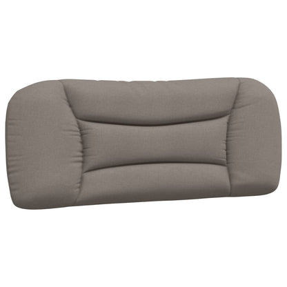 Hoofdbordkussen 100 cm stof taupe 100 cm Taupe