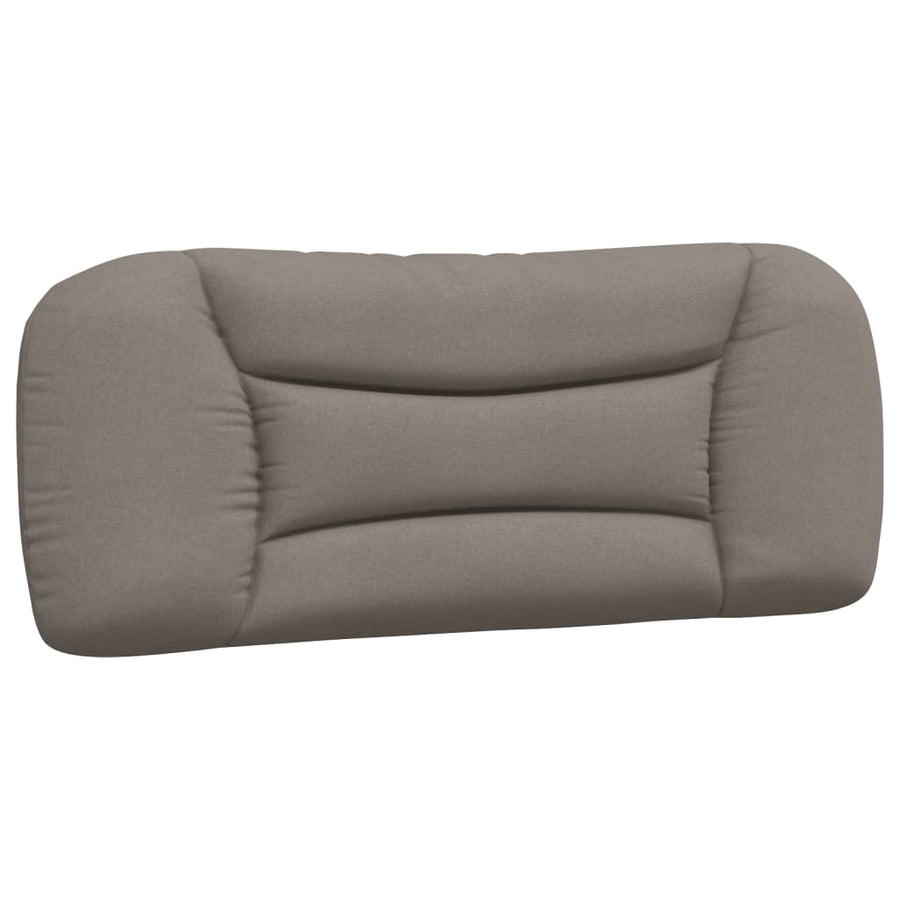 Hoofdbordkussen 100 cm stof taupe 100 cm Taupe