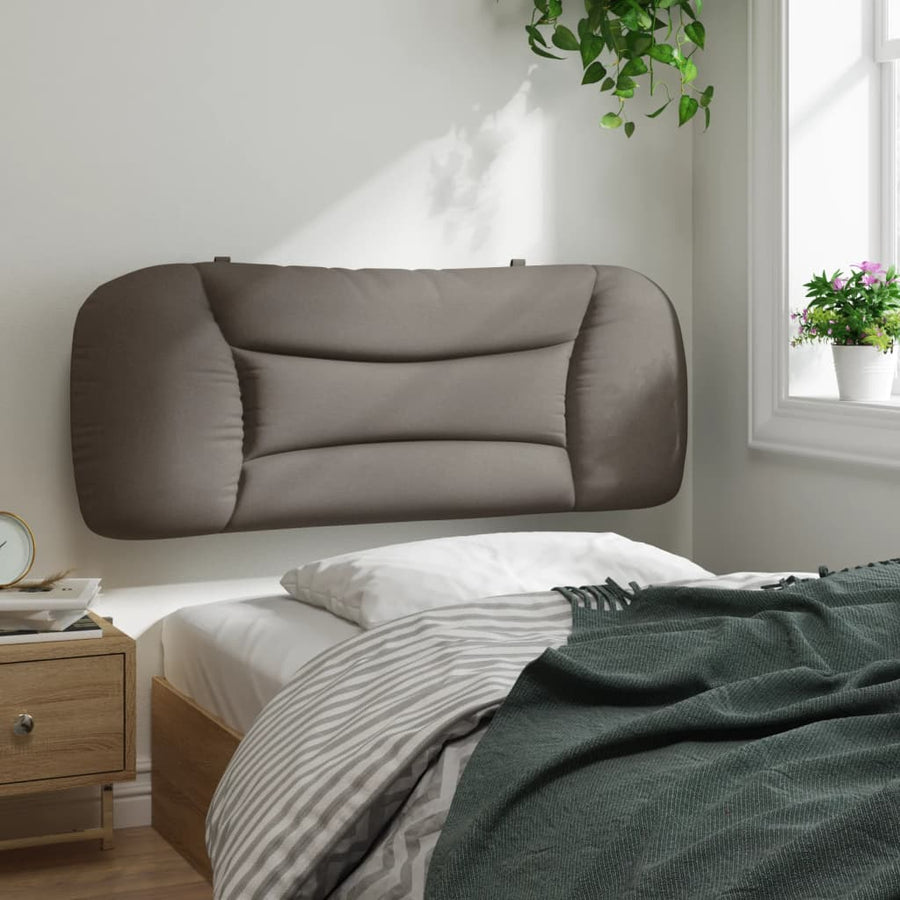 Hoofdbordkussen 100 cm stof taupe 100 cm Taupe