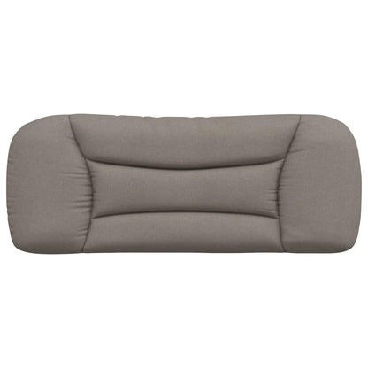 Hoofdbordkussen 100 cm stof taupe 100 cm Taupe