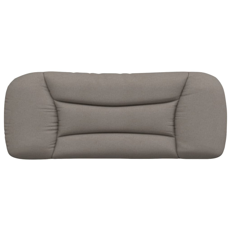 Hoofdbordkussen 100 cm stof taupe 100 cm Taupe