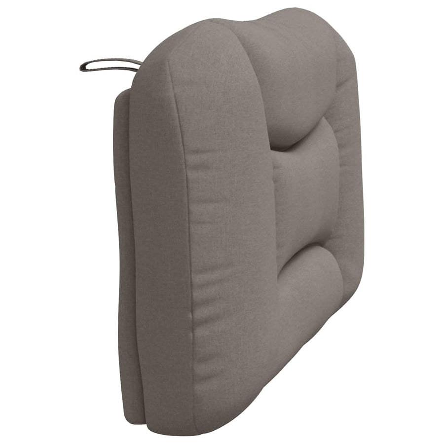 Hoofdbordkussen 100 cm stof taupe 100 cm Taupe