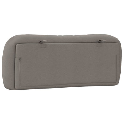 Hoofdbordkussen 100 cm stof taupe 100 cm Taupe