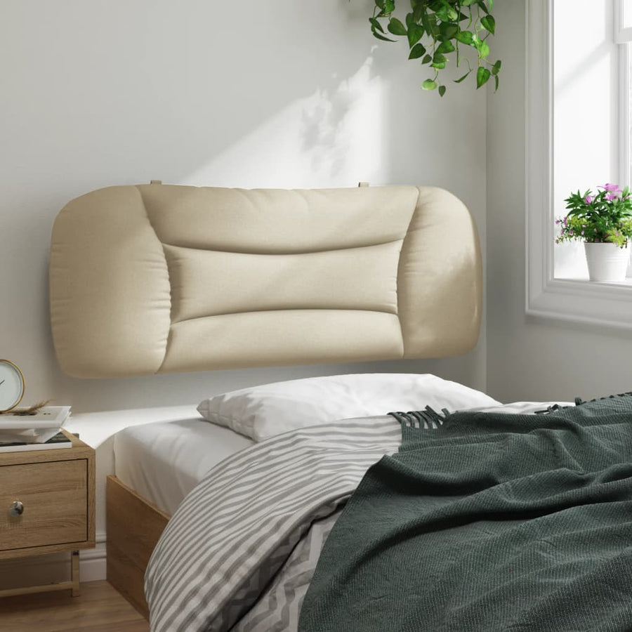 Hoofdbordkussen Stof Kleurig Crème 100 cm