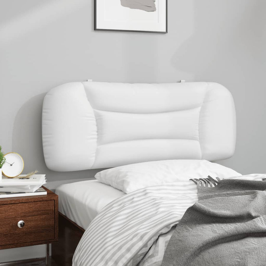 Hoofdbordkussen Kunstleer Wit 100 cm