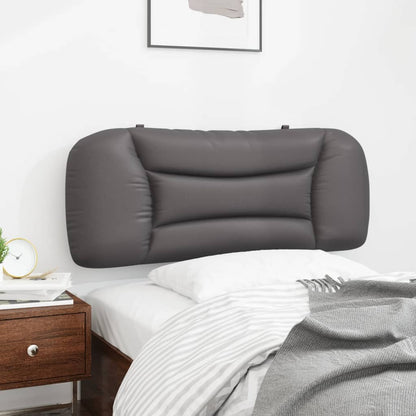 Hoofdbordkussen Kunstleer Grijs 100 cm