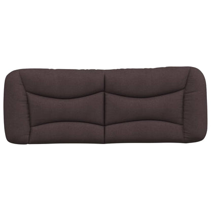 Hoofdbordkussen "Hvar" 120 cm stof donkerbruin