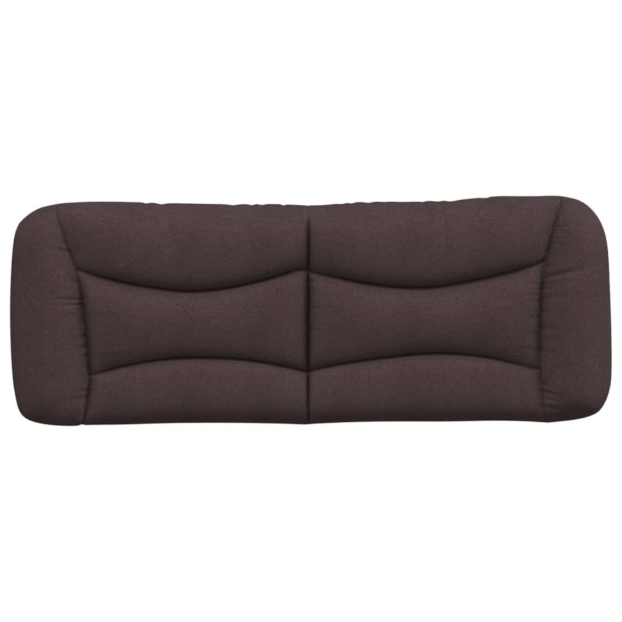 Hoofdbordkussen "Hvar" 120 cm stof donkerbruin