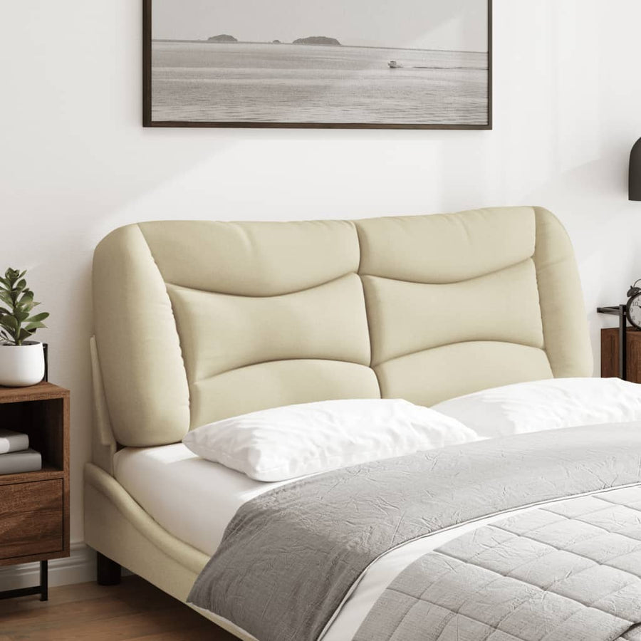 Hoofdbordkussen Stof Kleurig Crème 120 cm