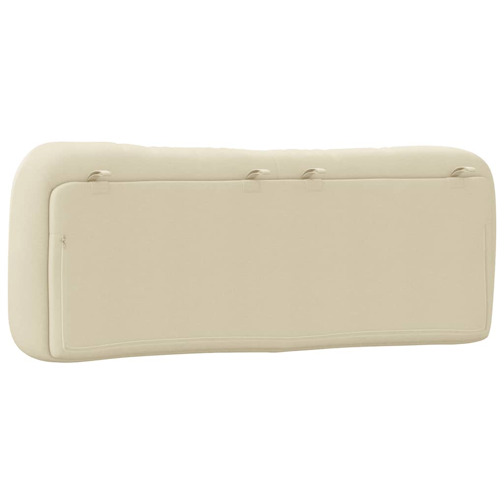 Hoofdbordkussen Stof Kleurig Crème 120 cm