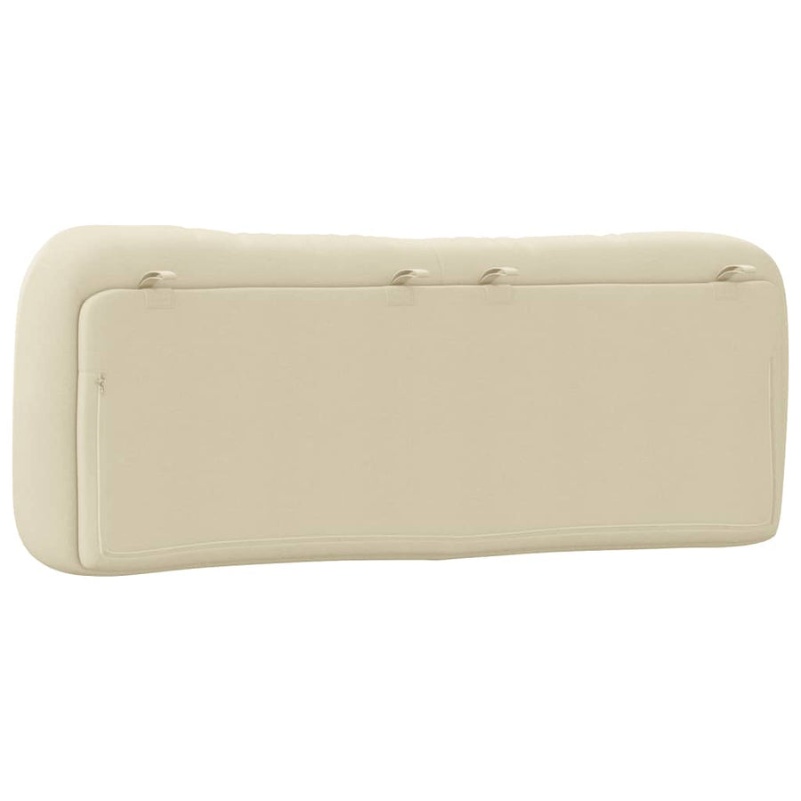 Hoofdbordkussen Stof Kleurig Crème 120 cm
