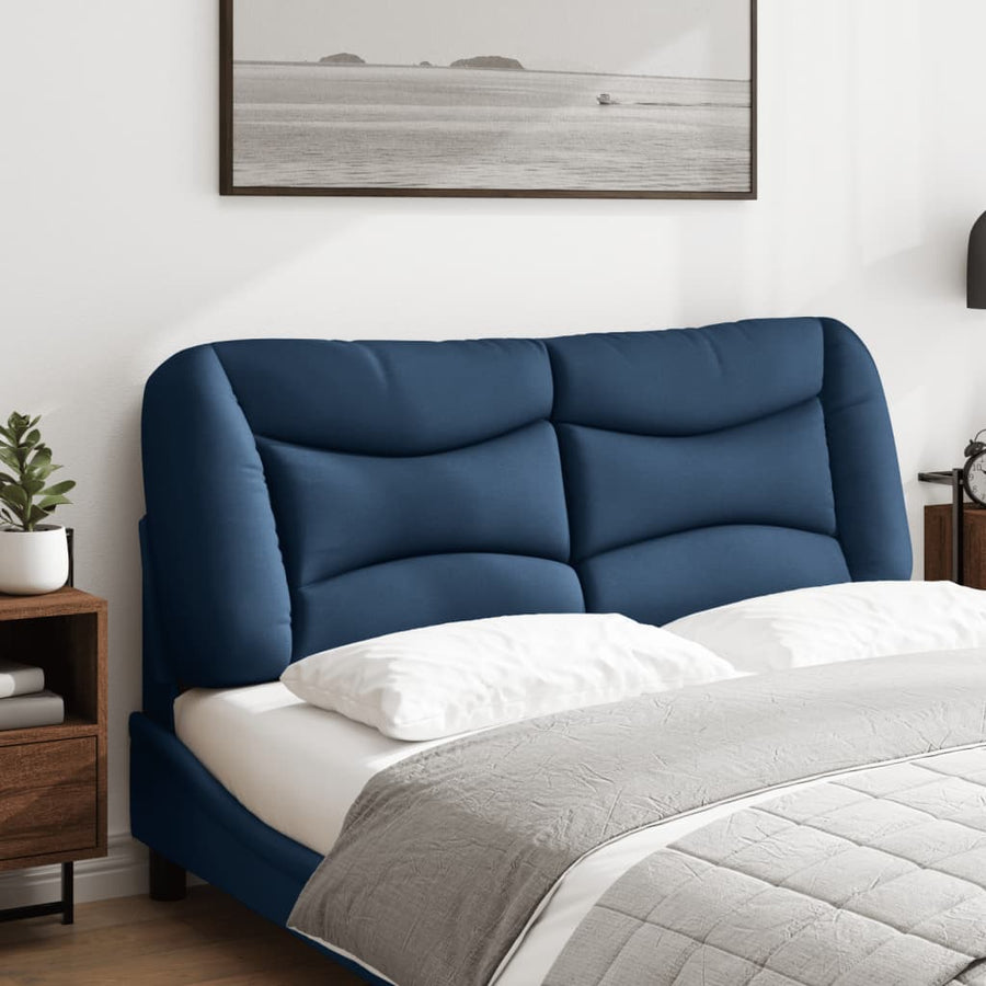 Hoofdbordkussen "Hvar" 120 cm stof blauw