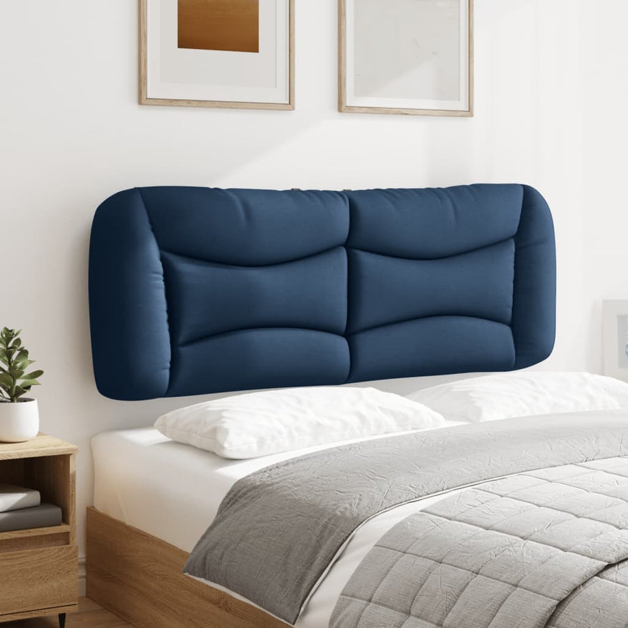 Hoofdbordkussen "Hvar" 120 cm stof blauw
