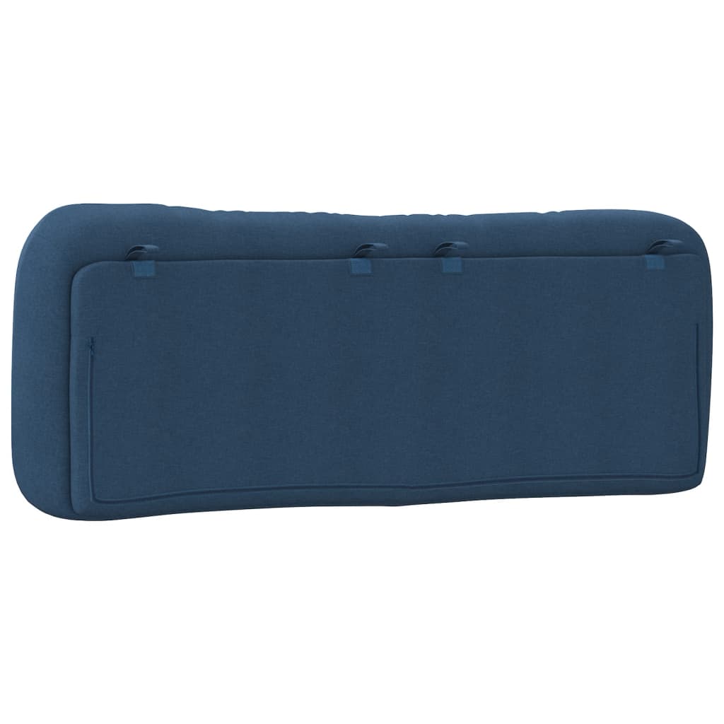 Hoofdbordkussen "Hvar" 120 cm stof blauw